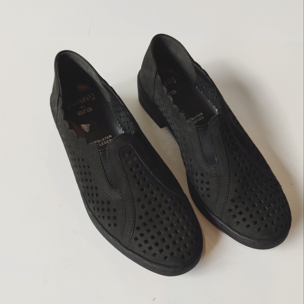 Jenny by Ara Black Loafer
